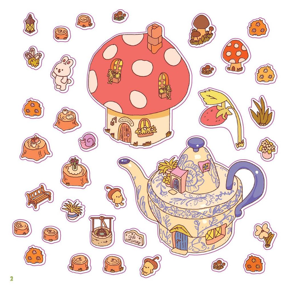 Weitere Ansicht: Cozy Sticker Worlds - Whimsy Wonders