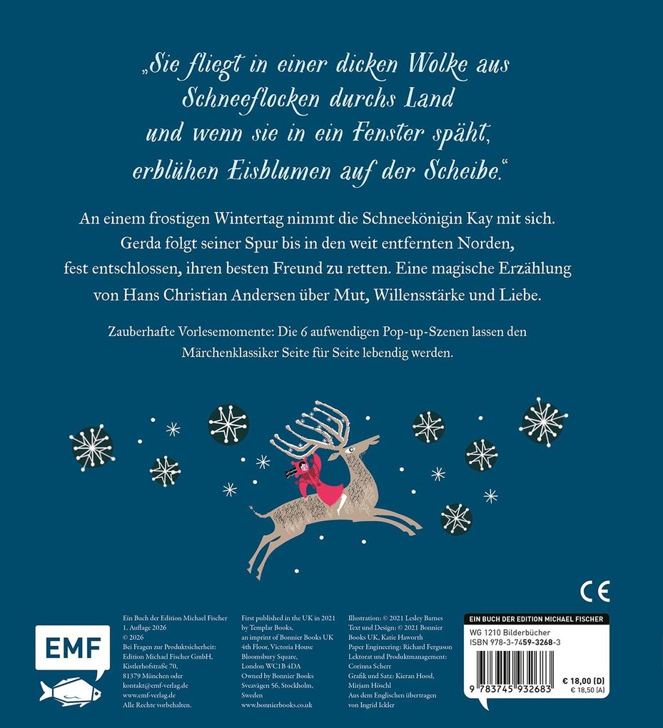 Weitere Ansicht: Die Schneekönigin - Zauberhaftes Pop-up Märchenbuch | Lesley Barnes