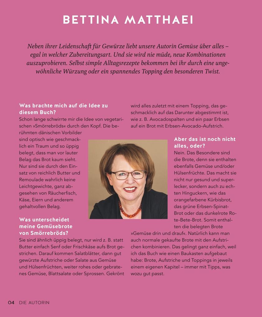 Weitere Ansicht: Brot liebt Gemüse | Bettina Matthaei