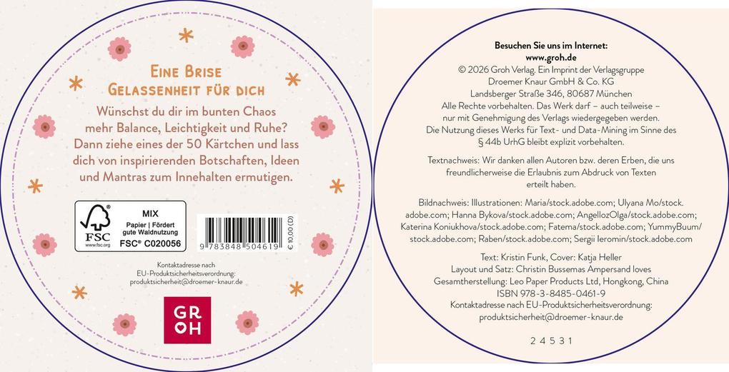Weitere Ansicht: Impulskarten: Eine Runde Gelassenheit | Kristin Funk