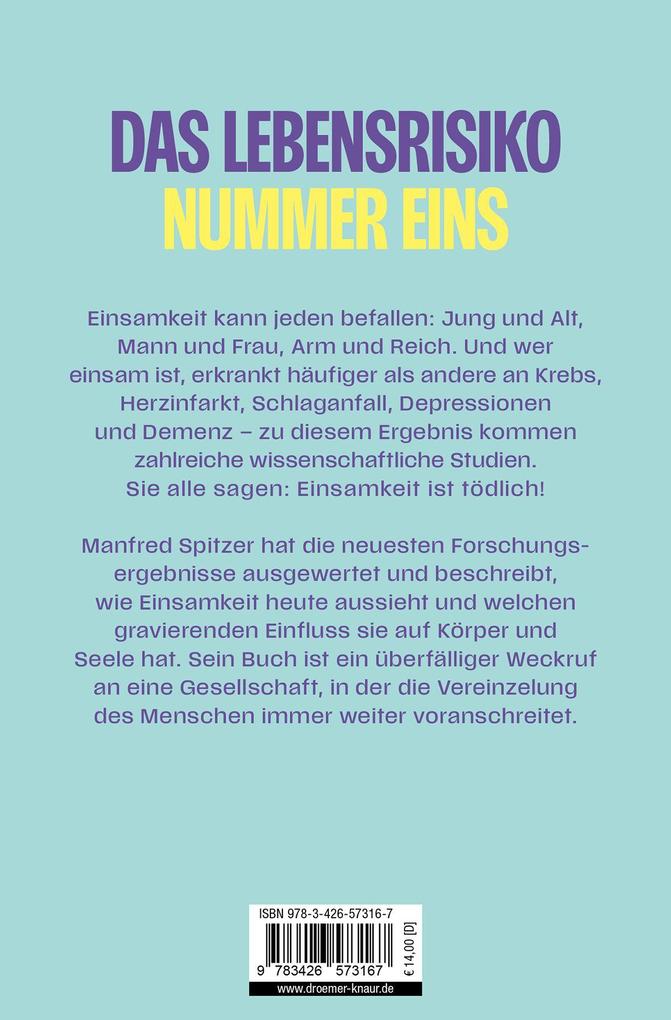 Weitere Ansicht: Einsamkeit die unerkannte Krankheit | Manfred Spitzer