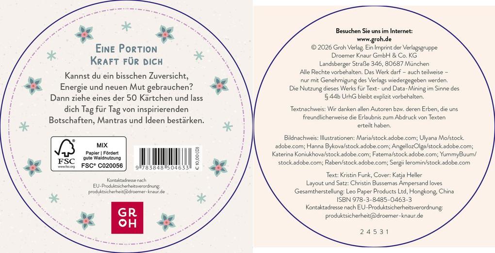 Weitere Ansicht: Impulskarten: Eine Runde Kraft tanken | Kristin Funk