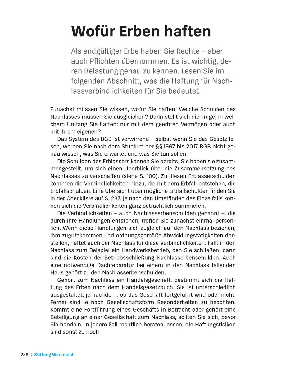 Weitere Ansicht: Vererben und Erben | Beate Backhaus, Julia Roglmeier