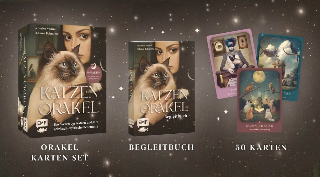 Weitere Ansicht: Orakel-Kartenset: Katzen-Orakel | Federica Vanini
