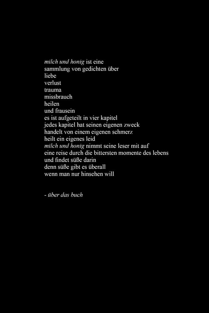 Weitere Ansicht: milk and honey - milch und honig | Rupi Kaur