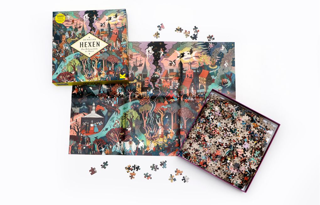 Weitere Ansicht: Die Welt der Hexen - Puzzle 1000 Teile | Laura Kounine
