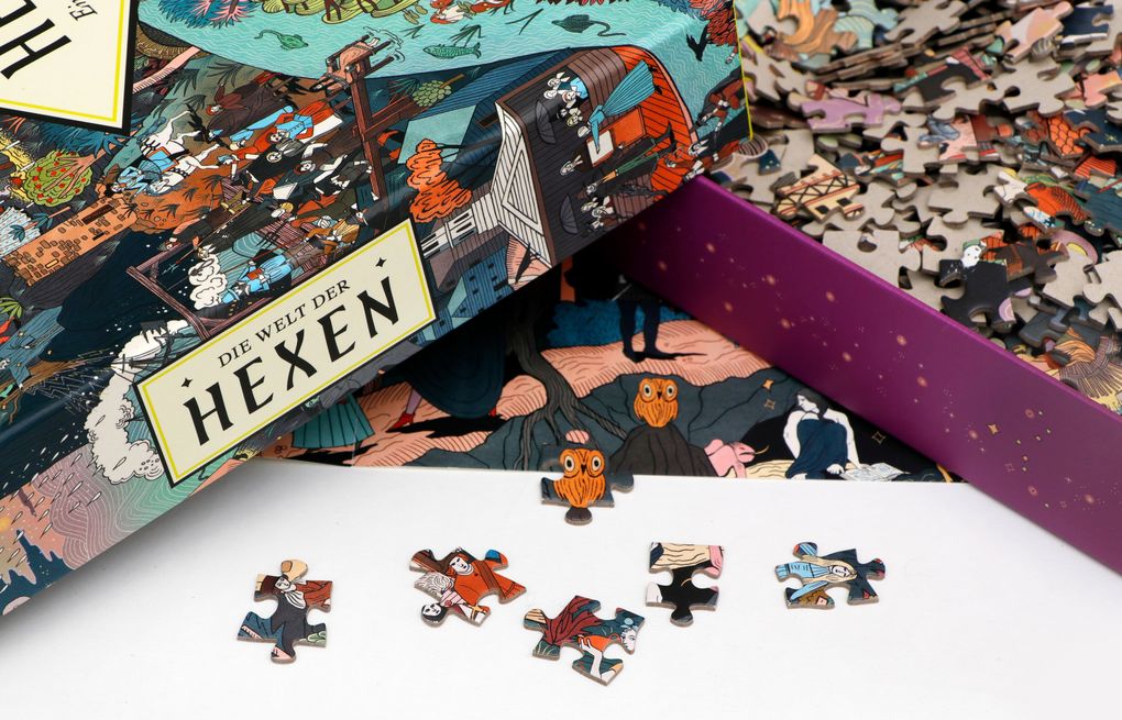 Weitere Ansicht: Die Welt der Hexen - Puzzle 1000 Teile | Laura Kounine