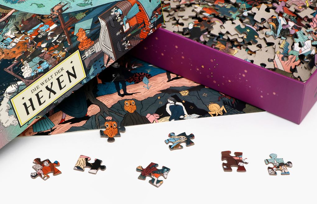 Weitere Ansicht: Die Welt der Hexen - Puzzle 1000 Teile | Laura Kounine