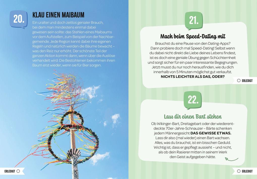 Weitere Ansicht: 100 Dinge, die MANN einmal im Leben getan haben sollte | Kristin Funk