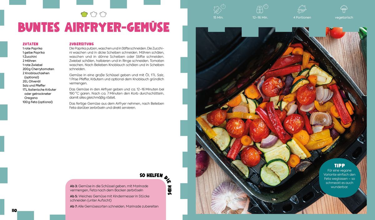 Weitere Ansicht: Kochen mit Kids - Airfryer | Mirja Glatz