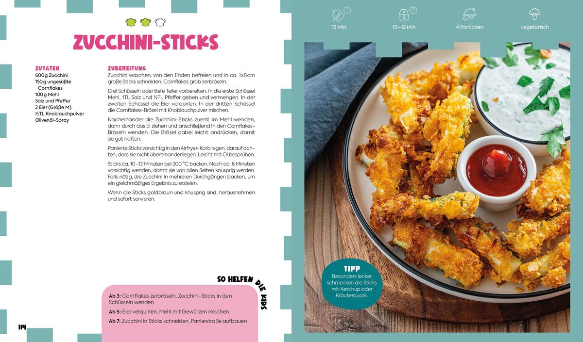 Weitere Ansicht: Kochen mit Kids - Airfryer | Mirja Glatz