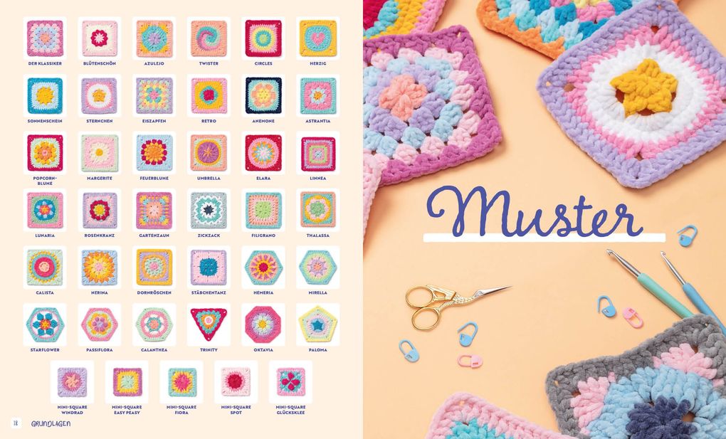 Weitere Ansicht: Granny Squares - soft und cosy häkeln mit @elealindadesign | Paula Matos