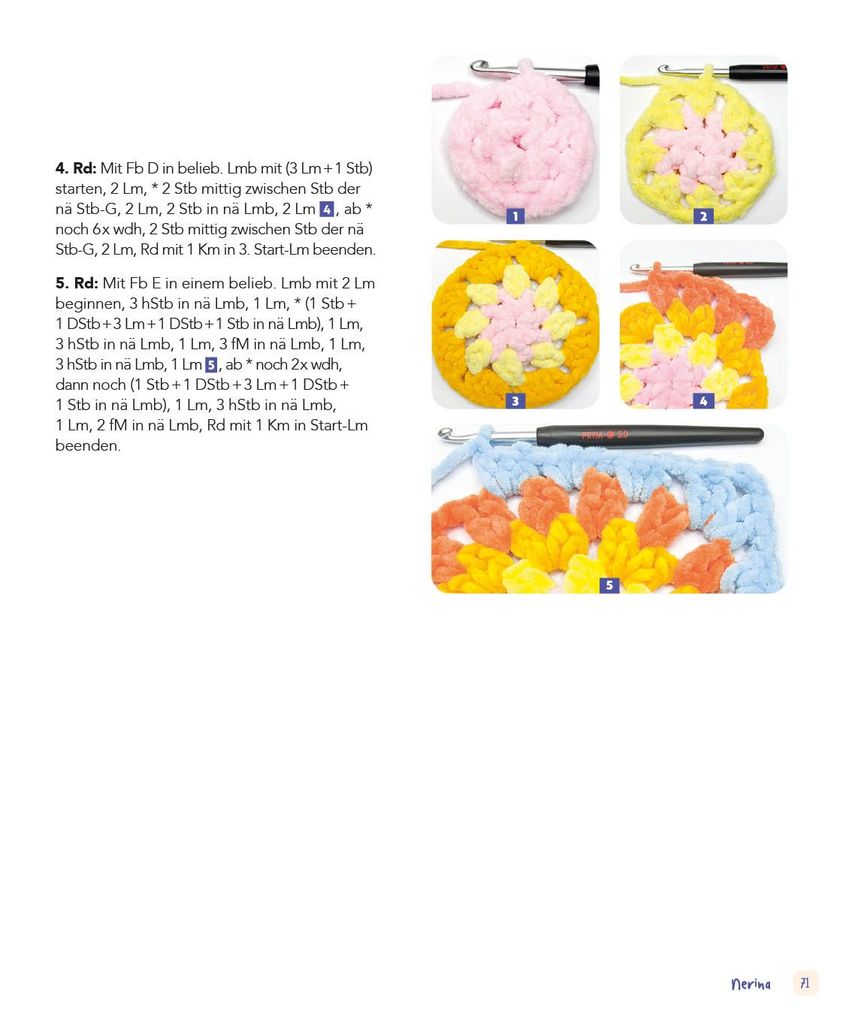 Weitere Ansicht: Granny Squares - soft und cosy häkeln mit @elealindadesign | Paula Matos