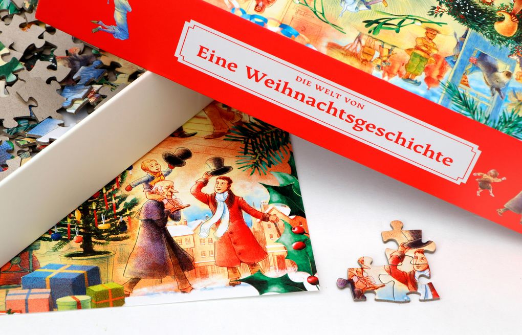 Weitere Ansicht: Die Welt von "Eine Weihnachtsgeschichte" - 1000 Teile Puzzle + Poster