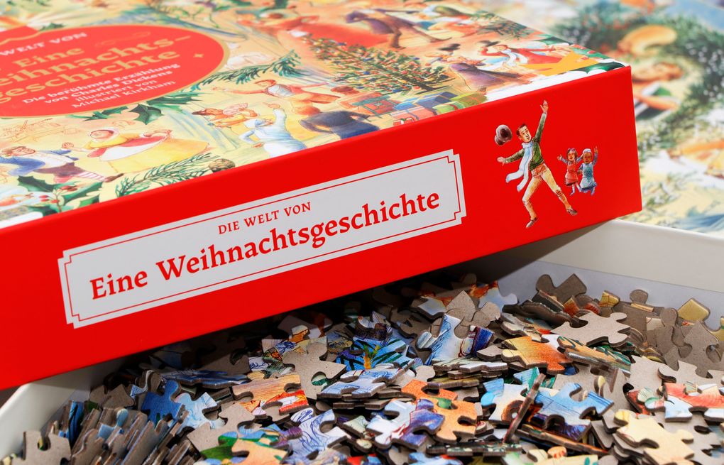Weitere Ansicht: Die Welt von "Eine Weihnachtsgeschichte" - 1000 Teile Puzzle + Poster