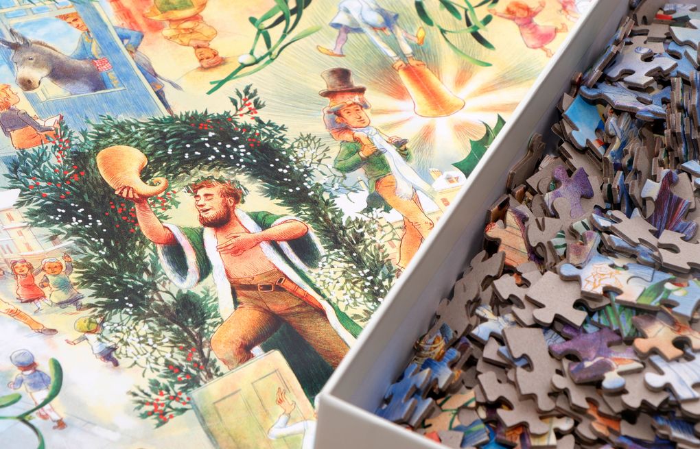 Weitere Ansicht: Die Welt von "Eine Weihnachtsgeschichte" - 1000 Teile Puzzle + Poster
