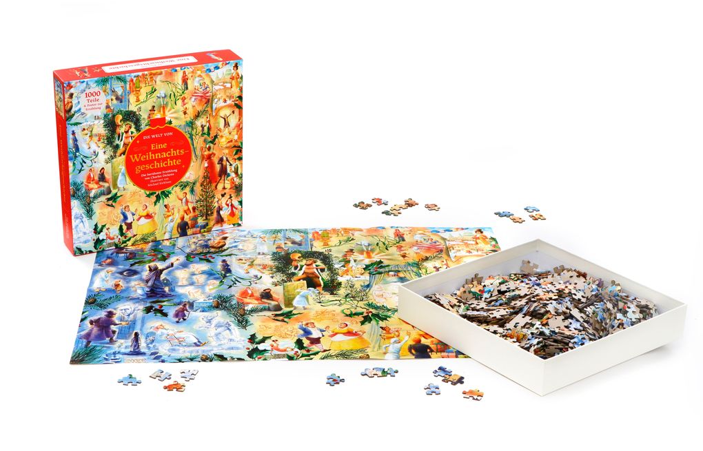 Weitere Ansicht: Die Welt von "Eine Weihnachtsgeschichte" - 1000 Teile Puzzle + Poster