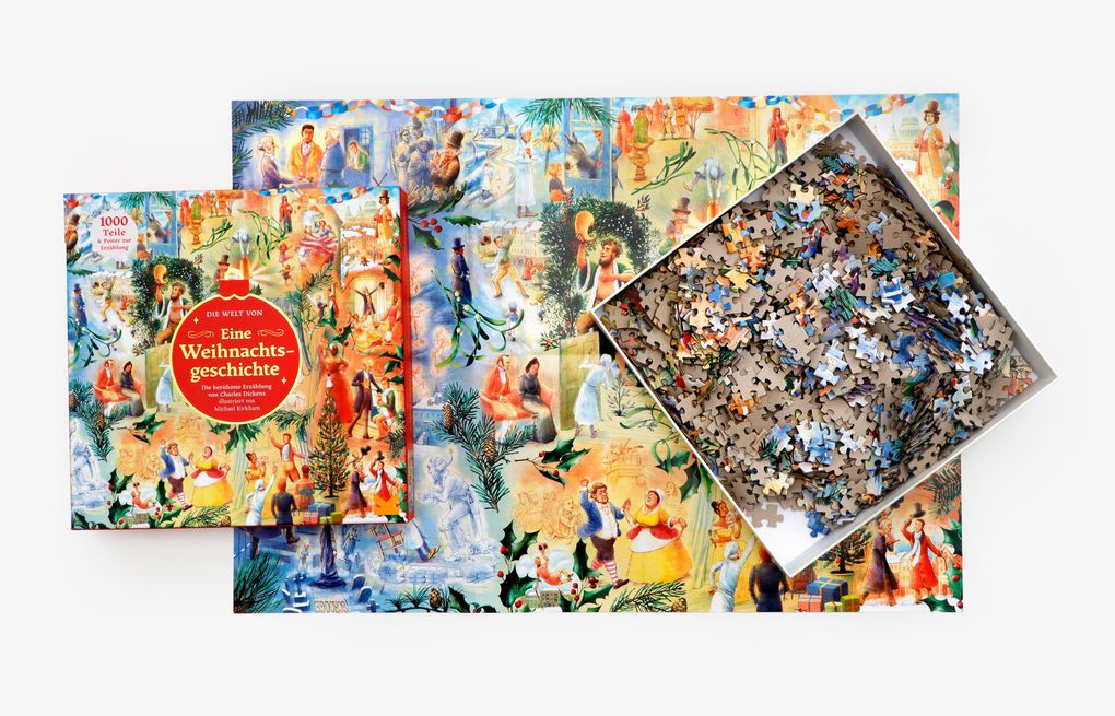 Weitere Ansicht: Die Welt von "Eine Weihnachtsgeschichte" - 1000 Teile Puzzle + Poster