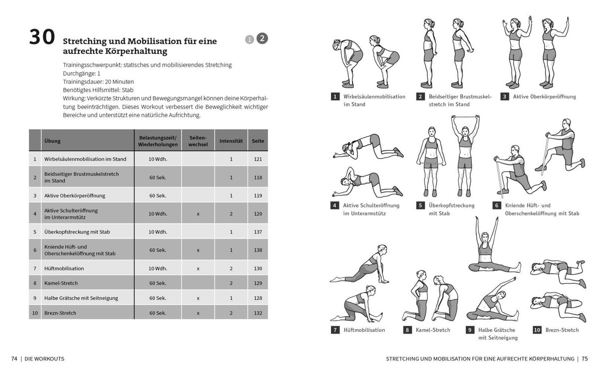 Weitere Ansicht: 50 Workouts - Stretching | Katharina Herdener