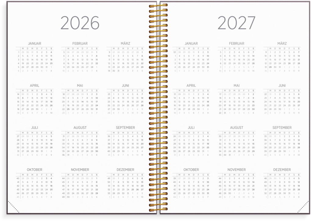 Weitere Ansicht: Organizer & Notes A5 26/27 Weinrot