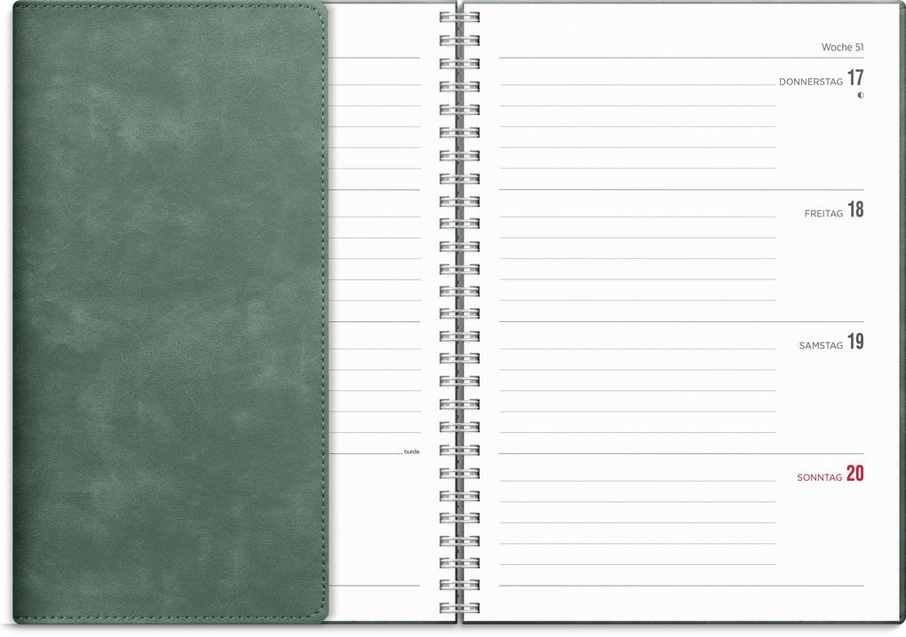 Weitere Ansicht: Kalender 26/27 Senator A5 Twist Grün