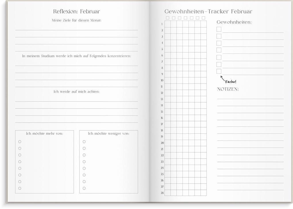 Weitere Ansicht: Student Planner A5 26/27 Beige