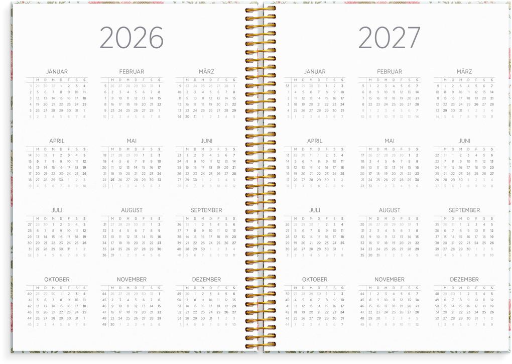 Weitere Ansicht: Organizer & Notes A5 26/27 Blumen