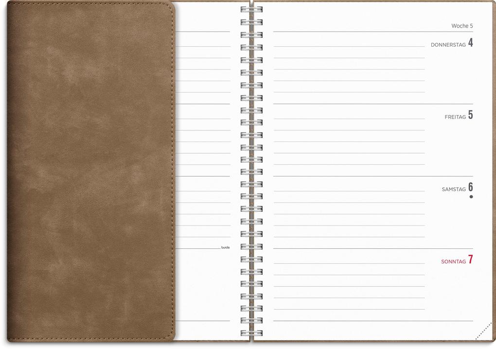 Weitere Ansicht: Kalender 26/27 Senator A5 Twist Braun