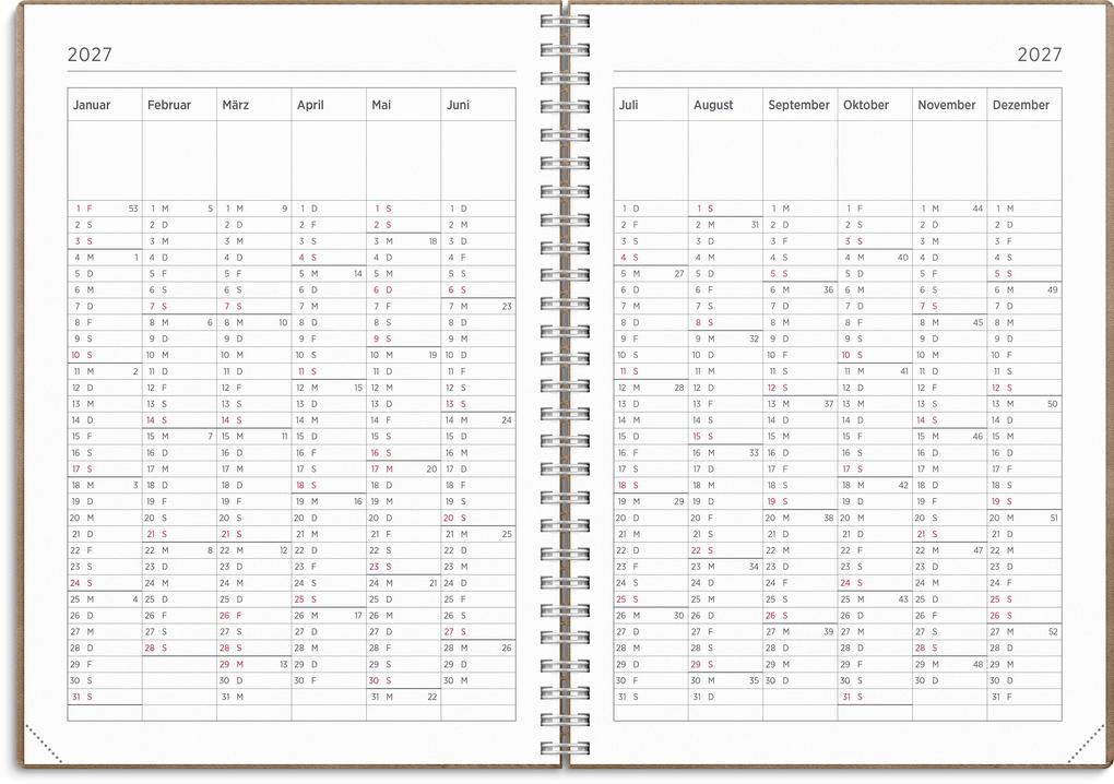 Weitere Ansicht: Kalender 26/27 Senator A5 Twist Braun