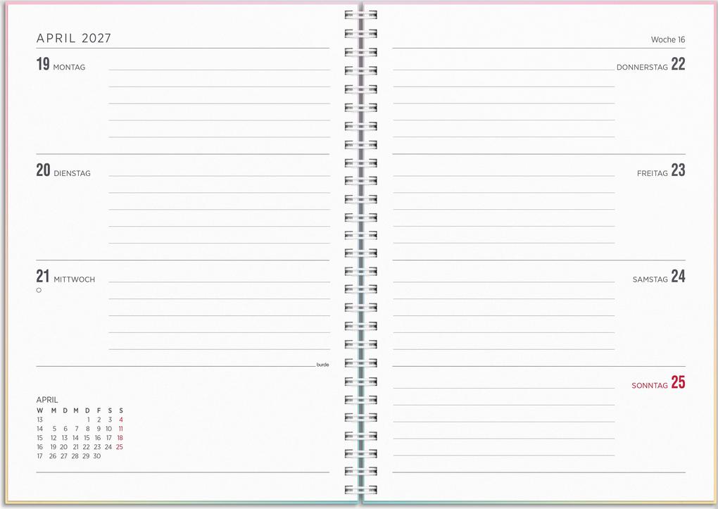 Weitere Ansicht: Kalender 26/27 Senator A5 Regenbogen