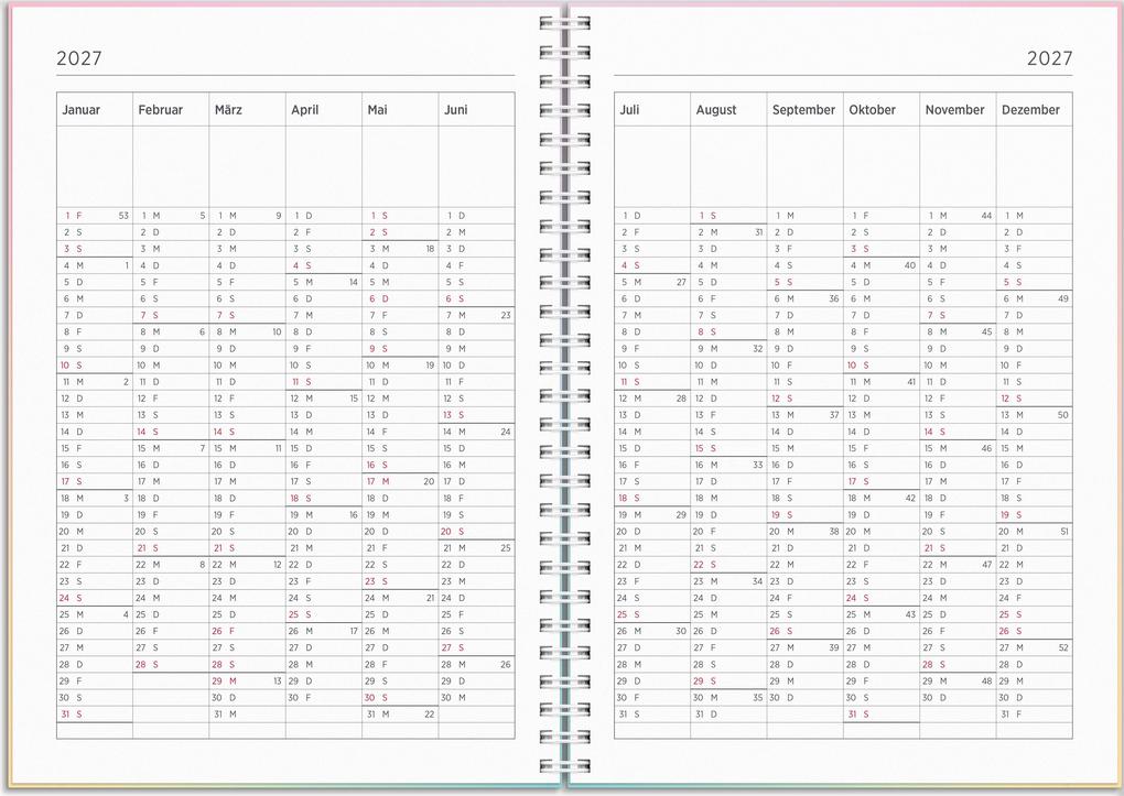 Weitere Ansicht: Kalender 26/27 Senator A5 Regenbogen