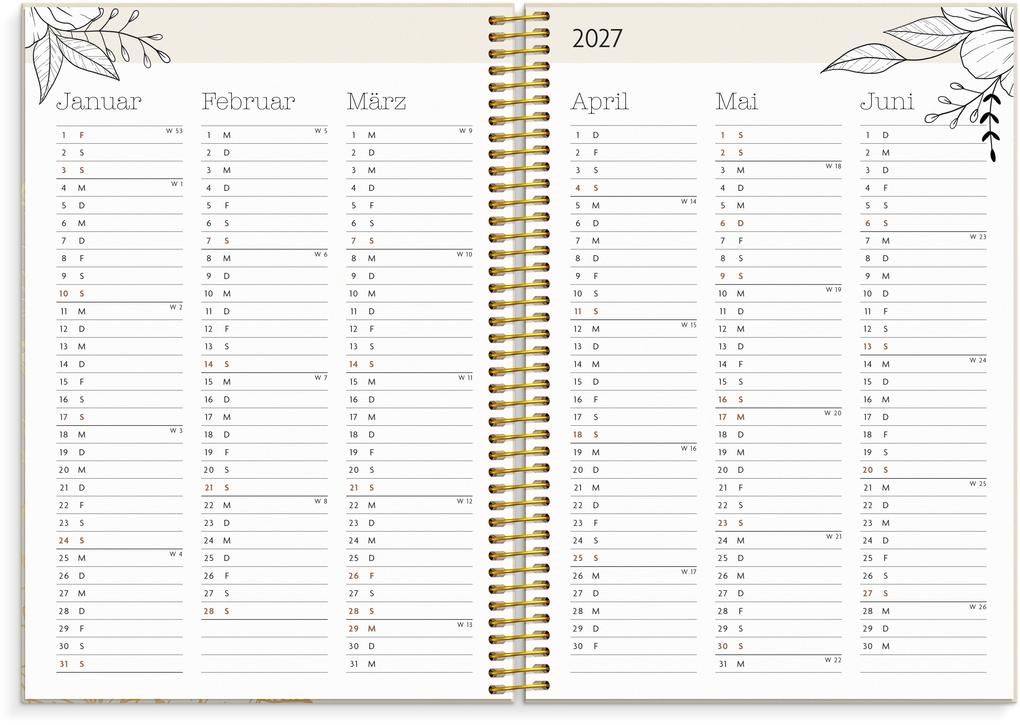 Weitere Ansicht: Life planner Bloom 26/27