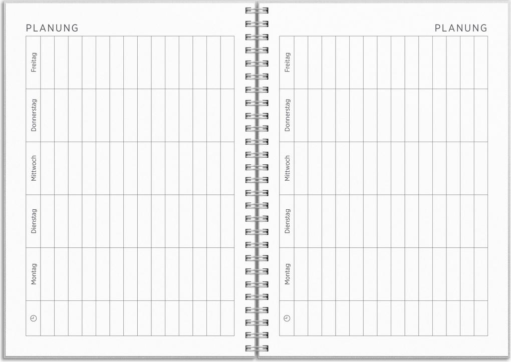 Weitere Ansicht: Kalender 26/27 Senator A5 Textil Hellgrau