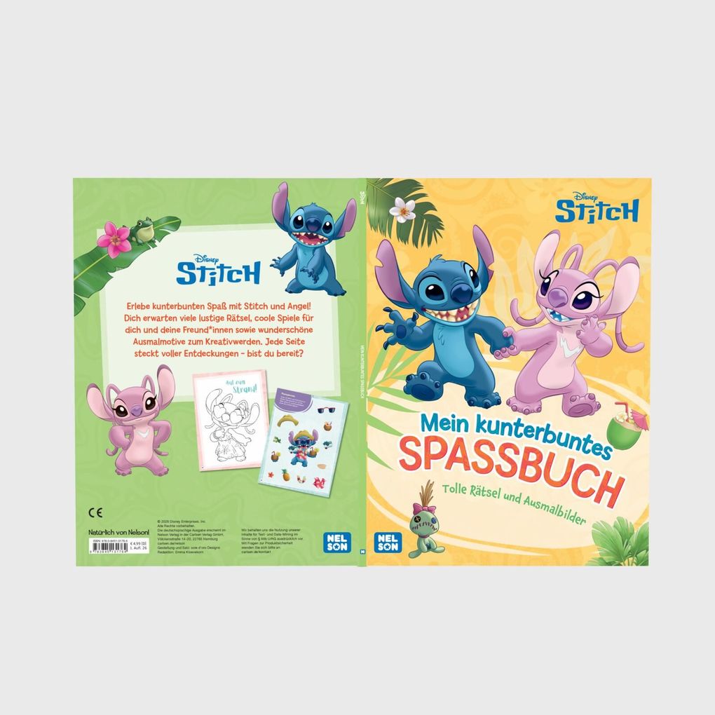 Weitere Ansicht: Disney Kreative Beschäftigung: Disney Stitch: Mein kunterbuntes Spaßbuch