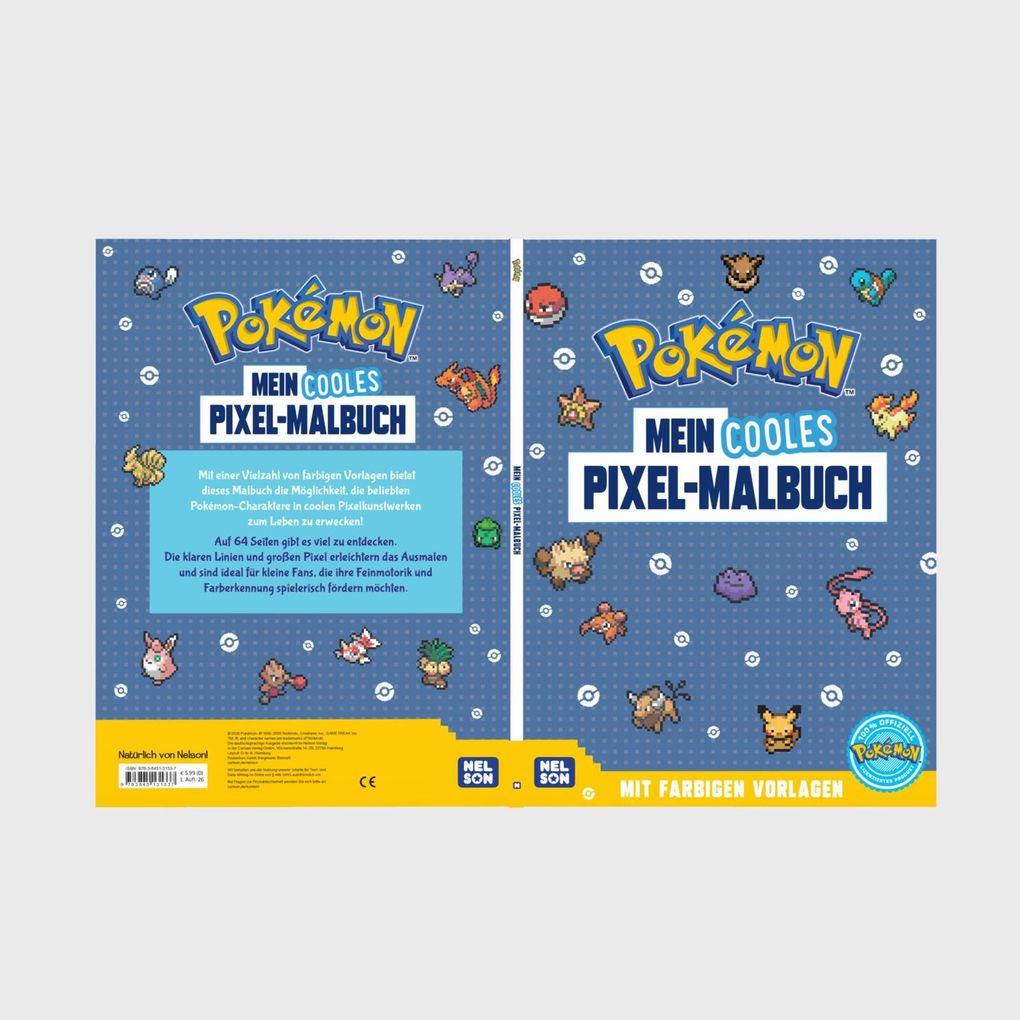 Weitere Ansicht: Pokémon Activity-Buch: Mein cooles Pixel-Malbuch