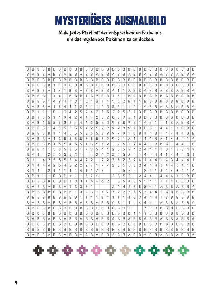 Weitere Ansicht: Pokémon Activity-Buch: Mein cooles Pixel-Malbuch