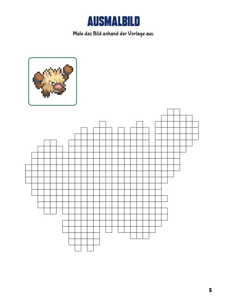 Weitere Ansicht: Pokémon Activity-Buch: Mein cooles Pixel-Malbuch