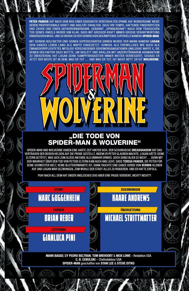 Weitere Ansicht: Spider-Man & Wolverine | Marc Guggenheim, Kaare Andrews, Gerardo Sandoval