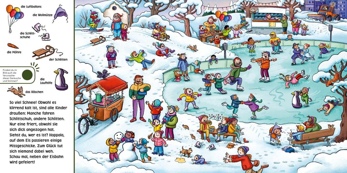 Weitere Ansicht: Hör mal (Soundbuch): Wimmelbuch: Herbst und Winter | Enni Bollin