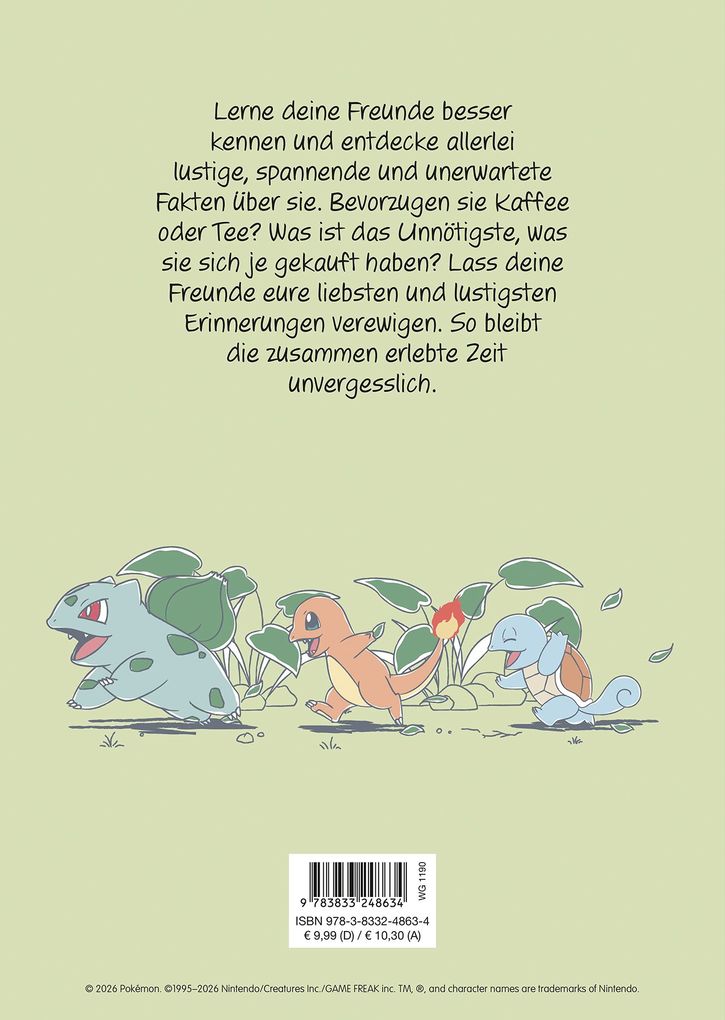 Weitere Ansicht: Pokémon: Freundebuch - Gute Freunde bleiben ein Leben lang | Panini