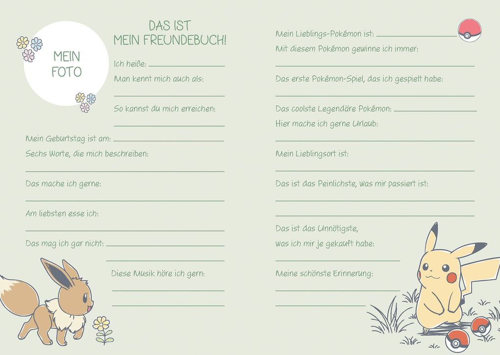 Weitere Ansicht: Pokémon: Freundebuch - Gute Freunde bleiben ein Leben lang | Panini