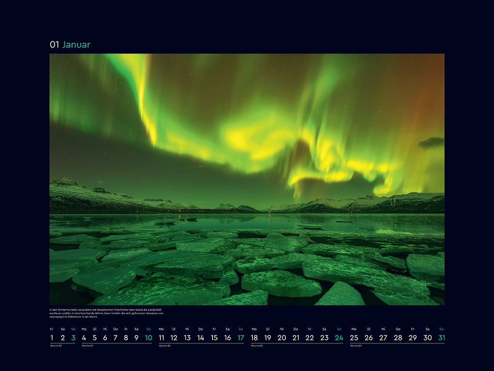 Weitere Ansicht: Polarlichter - KUNTH Wandkalender 2027