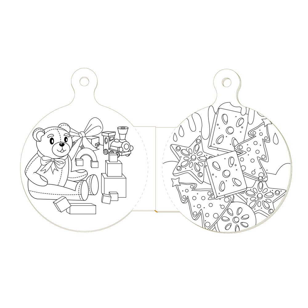Weitere Ansicht: TRÖTSCH - Malbuch Weihnachts-Malbuch Kugelform| Ab 3 Jahren