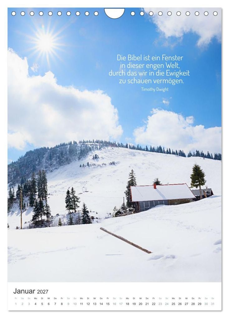 Weitere Ansicht: Christliche Natur-Poster (Wandkalender 2027 DIN A4 hoch), CALVENDO Monatskalender | SusaZoom, Calvendo
