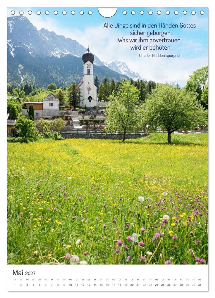 Weitere Ansicht: Christliche Natur-Poster (Wandkalender 2027 DIN A4 hoch), CALVENDO Monatskalender | SusaZoom, Calvendo