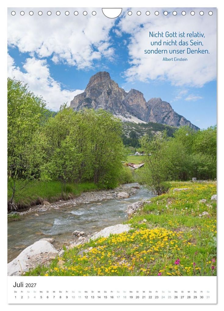Weitere Ansicht: Christliche Natur-Poster (Wandkalender 2027 DIN A4 hoch), CALVENDO Monatskalender | SusaZoom, Calvendo