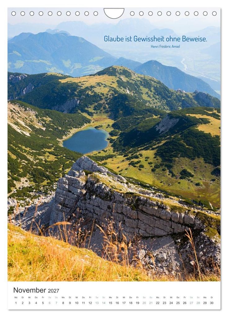 Weitere Ansicht: Christliche Natur-Poster (Wandkalender 2027 DIN A4 hoch), CALVENDO Monatskalender | SusaZoom, Calvendo