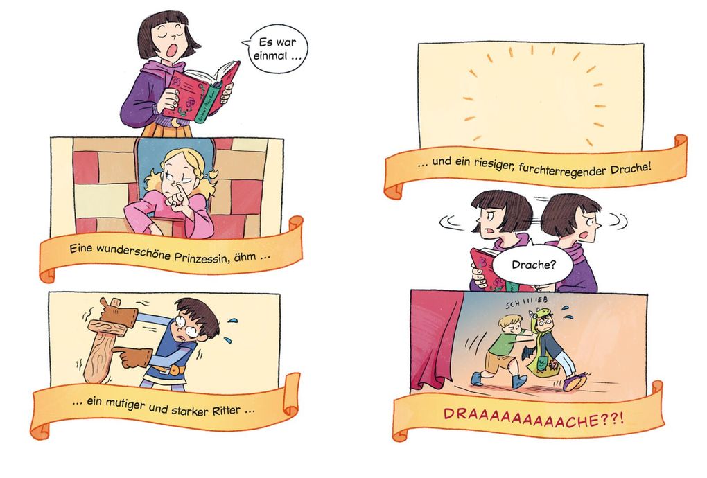 Weitere Ansicht: Erstleser Kindercomic: Ein Drache macht Theater | Sandra Hohenstein