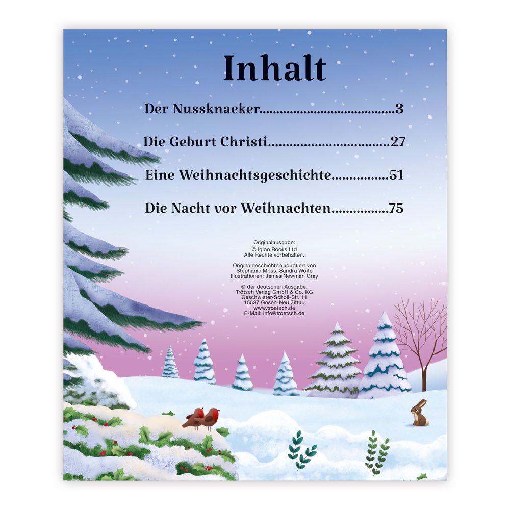 Weitere Ansicht: TRÖTSCH -Geschichtenbuch Die schönsten klassischen Weihnachtsgeschichten| Ab 3 Jahren