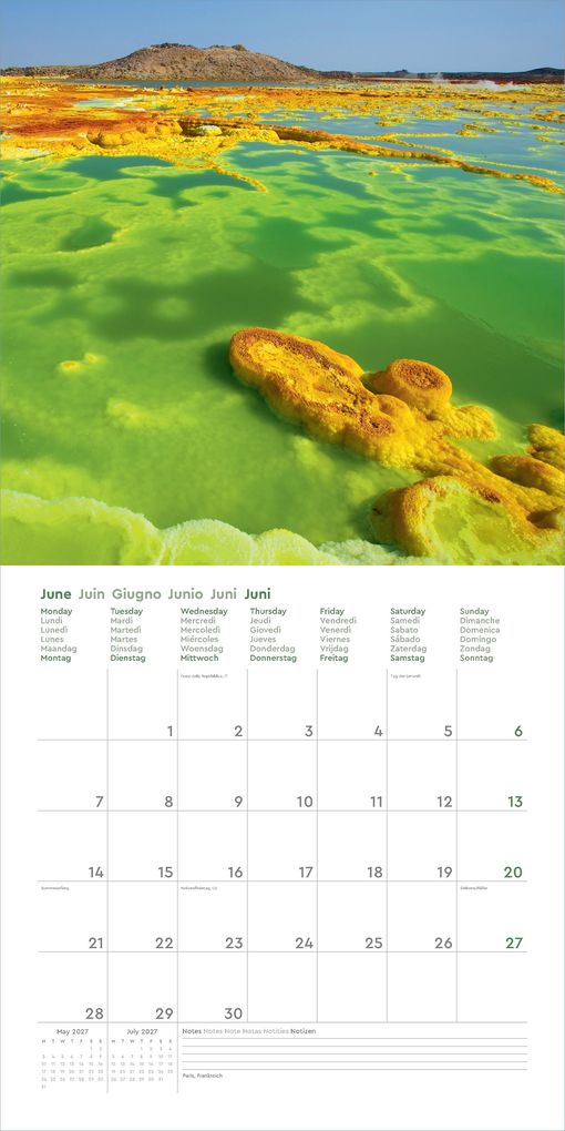 Weitere Ansicht: Farben der Erde - KUNTH Broschurkalender 2027